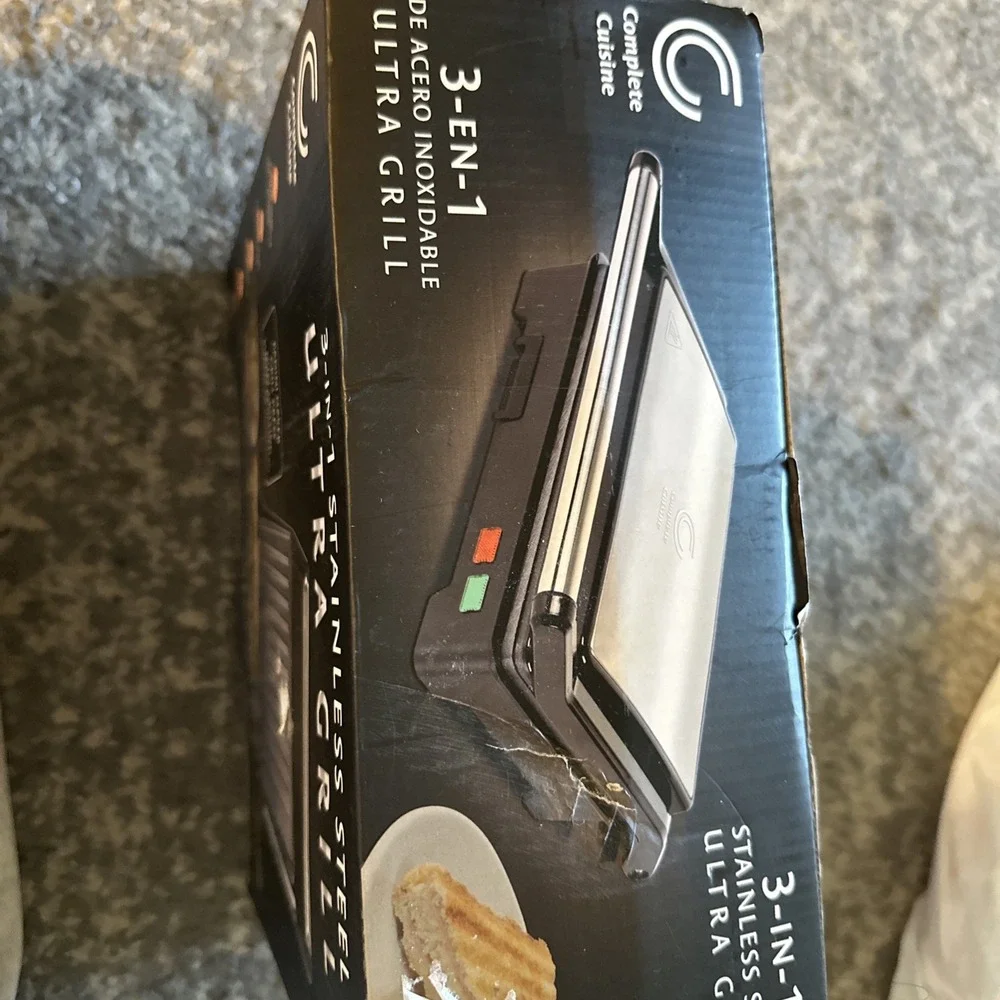 Complete Cuisine CC-PN1200 Nonstick Panini Maker Sandwich Press (Used)